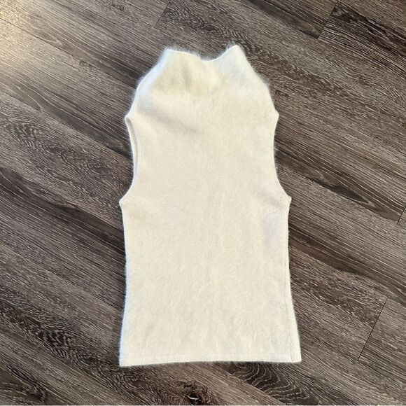 Bebe Y2k angora rabbit sleeveless funnel neck sweater - Picture 5 of 5